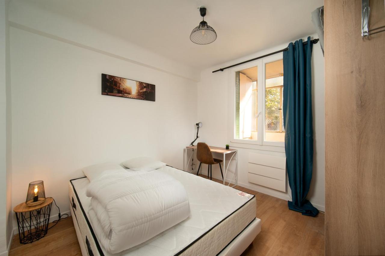 Grand Appartement 3 Chambres Avec Clim Et Balcon Marsella Exterior foto